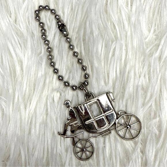 Vintage COACH Carriage Fob Bag Charm Hang tag Hangtag - Picture 1 of 2